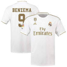 Load image into Gallery viewer, Karim Benzema Real Madrid Home Soccer Jersey 2019-20 Jersey – White