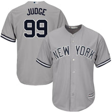Load image into Gallery viewer, Aaron Judge New York Yankees Majestic Road Cool Base Replica Player Jersey - Gray