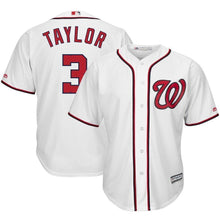 Load image into Gallery viewer, Michael Taylor Washington Nationals Majestic Home Cool Base Player Jersey - White