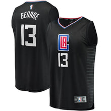 Load image into Gallery viewer, Paul George LA Clippers Fanatics Branded Fast Break Replica Jersey Black - Statement Edition