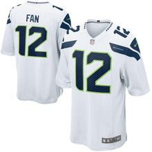 Load image into Gallery viewer, 12s Seattle Seahawks Nike Alternate Game Jersey - White