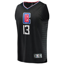 Load image into Gallery viewer, Paul George LA Clippers Fanatics Branded Fast Break Replica Jersey Black - Statement Edition