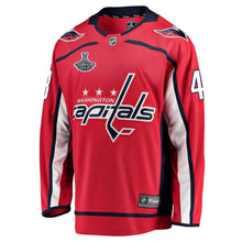 Load image into Gallery viewer, Tom Wilson Washington Capitals 2018 Stanley Cup Champions Home Breakaway Player Jersey - Red