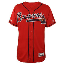 Load image into Gallery viewer, Ronald Acuña Jr Atlanta Braves Majestic 2019 Alternate Collection Flex Base Player Jersey – Scarlet