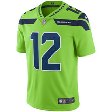 Load image into Gallery viewer, 12s Seattle Seahawks Nike Vapor Untouchable Color Rush Limited Player Jersey - Neon Green