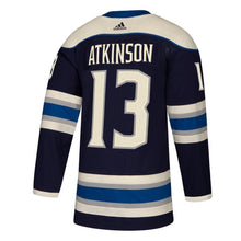 Load image into Gallery viewer, Cam Atkinson Columbus Blue Jackets adidas Alternate Player Jersey - Navy