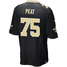 Load image into Gallery viewer, Andrus Peat New Orleans Saints Nike Game Jersey - Black
