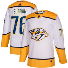 Load image into Gallery viewer, PK Subban Nashville Predators adidas Away Player Jersey - White