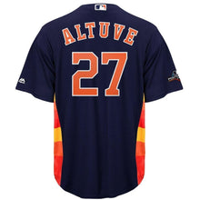 Load image into Gallery viewer, Jose Altuve Houston Astros Majestic 2019 Postseason Official Cool Base Player Jersey - Navy