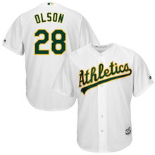 Load image into Gallery viewer, Matt Olson Oakland Athletics Majestic Home Official Cool Base Player Jersey - White