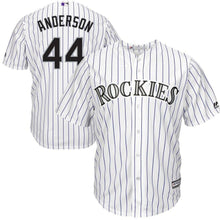 Load image into Gallery viewer, Tyler Anderson Colorado Rockies Majestic Home Cool Base Player Jersey - White