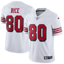Load image into Gallery viewer, Jerry Rice San Francisco 49ers Nike Color Rush Vapor Untouchable Limited Retired Player Jersey - White