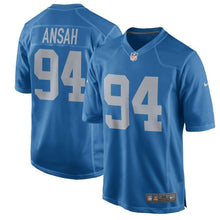 Load image into Gallery viewer, Ziggy Ansah Detroit Lions Nike Throwback Game Jersey - Blue