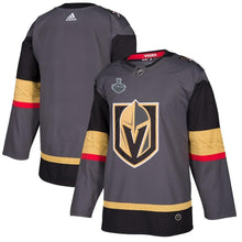 Load image into Gallery viewer, Vegas Golden Knights adidas 2018 Stanley Cup Final Bound Patch Jersey - Gray