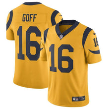 Load image into Gallery viewer, Jared Goff Los Angeles Rams Nike Vapor Untouchable Color Rush Limited Player Jersey - Gold