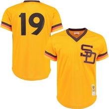 Load image into Gallery viewer, Tony Gwynn San Diego Padres Mitchell &amp; Ness 1982  Jersey - Gold