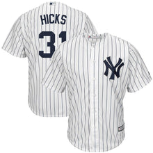 Load image into Gallery viewer, Aaron Hicks New York Yankees Majestic Home Cool Base Replica Player Jersey - White