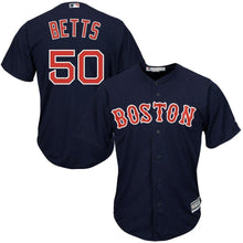 Load image into Gallery viewer, Mookie Betts Boston Red Sox Majestic Cool Base Player Jersey - Navy