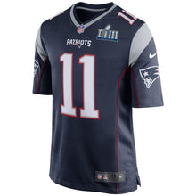 Load image into Gallery viewer, Julian Edelman New England Patriots Nike Super Bowl LIII Bound Game Jersey - Navy