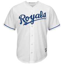 Load image into Gallery viewer, Alcides Escobar Kansas City Royals Majestic Cool Base Player Jersey - White