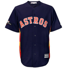 Load image into Gallery viewer, Justin Verlander Houston Astros Majestic 2019 Postseason Official Cool Base Player Jersey - Navy