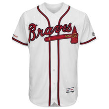 Load image into Gallery viewer, Dansby Swanson Atlanta Braves Majestic 2019 Home Collection Flex Base Player Jersey – White