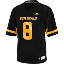 Load image into Gallery viewer, No. 8 Arizona State Sun Devils Replica Football Jersey - Black