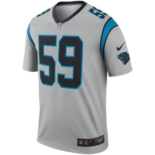 Load image into Gallery viewer, Luke Kuechly Carolina Panthers Nike Inverted Legend Jersey - Silver