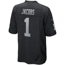 Load image into Gallery viewer, Josh Jacobs Oakland Raiders Nike Game Jersey - Black