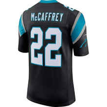Load image into Gallery viewer, Christian McCaffrey Carolina Panthers Nike 100th Season Vapor Limited Jersey - Black