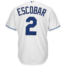 Load image into Gallery viewer, Alcides Escobar Kansas City Royals Majestic Cool Base Player Jersey - White
