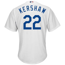 Load image into Gallery viewer, Clayton Kershaw Los Angeles Dodgers Majestic Official Cool Base Player Jersey - Royal/White