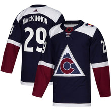 Load image into Gallery viewer, Nathan MacKinnon Colorado Avalanche adidas Alternate Player Jersey - Navy