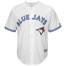 Load image into Gallery viewer, JA Happ Toronto Blue Jays Majestic Home Cool Base Player Jersey - White