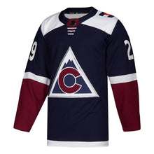 Load image into Gallery viewer, Nathan MacKinnon Colorado Avalanche adidas Alternate Player Jersey - Navy