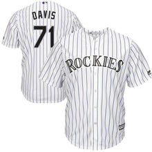 Load image into Gallery viewer, Wade Davis Colorado Rockies Majestic Home Cool Base Player Jersey - White