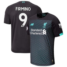 Load image into Gallery viewer, Roberto Firmino Liverpool New Balance 2019/20 Third Player Jersey - Black