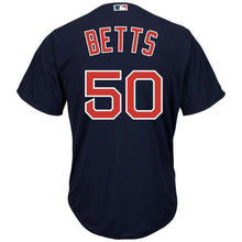 Load image into Gallery viewer, Mookie Betts Boston Red Sox Majestic Cool Base Player Jersey - Navy