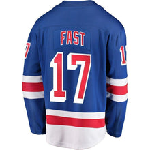 Load image into Gallery viewer, Jesper Fast New York Rangers Fanatics Branded Home Breakaway Player Jersey - Blue
