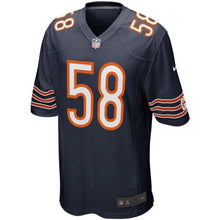 Load image into Gallery viewer, Roquan Smith Chicago Bears Nike Game Jersey - Navy