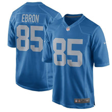 Load image into Gallery viewer, Eric Ebron Detroit Lions Nike Throwback Game Jersey - Blue
