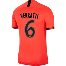 Load image into Gallery viewer, Marco Verratti Paris Saint-Germain 2019/20 Away Breathe Stadium Player Jersey - Red