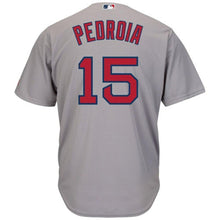 Load image into Gallery viewer, Dustin Pedroia Boston Red Sox Majestic Cool Base Player Jersey - Gray