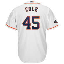 Load image into Gallery viewer, Gerrit Cole Houston Astros Majestic 2019 Postseason Official Cool Base Player Jersey - White