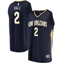 Load image into Gallery viewer, Lonzo Ball New Orleans Pelicans Fanatics Branded Fast Break Replica Jersey Navy - Icon Edition