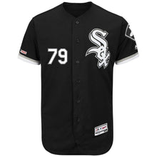 Load image into Gallery viewer, Jose Abreu Chicago White Sox Majestic Alternate Flex Base Collection Player Jersey - Black/White