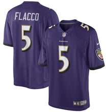 Load image into Gallery viewer, Joe Flacco Baltimore Ravens Nike Limited Jersey - Purple