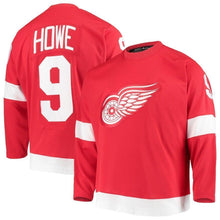 Load image into Gallery viewer, Gordie Howe Detroit Red Wings adidas Heroes of Hockey Throwback Jersey - Red