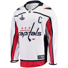 Load image into Gallery viewer, Washington Capitals 2018 Stanley Cup Champions Away Breakaway Jersey - White