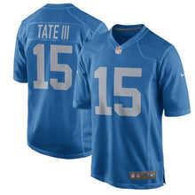 Load image into Gallery viewer, Golden Tate Detroit Lions Nike Throwback Game Jersey - Blue